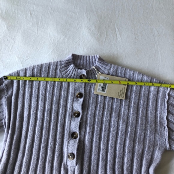 The Button Down Seawool Sweater in Lavender - Medium by Frank & Oak NWT - Picture 13 of 16